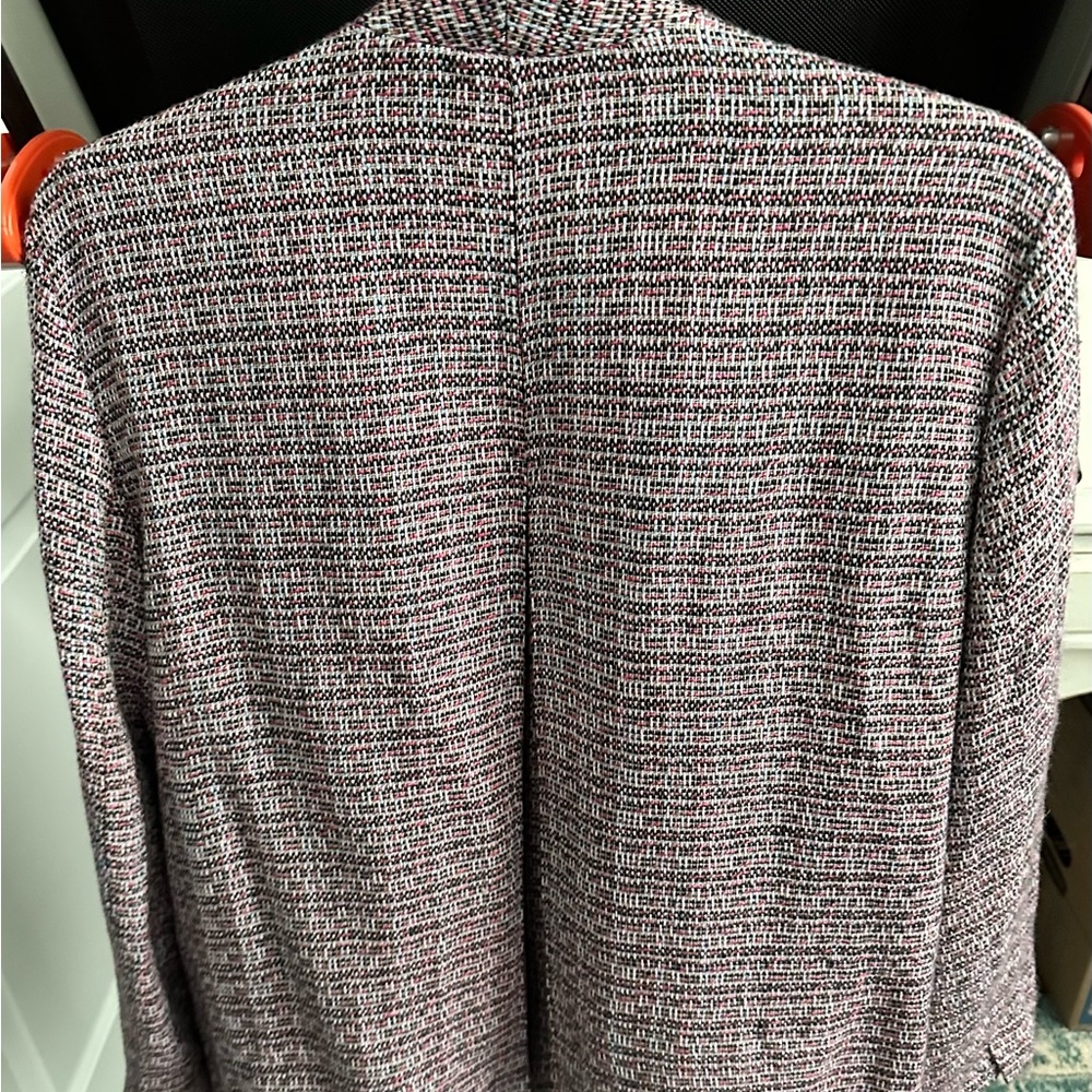 Sag Harbor Women's Blazer in Pink and Black Tweed - Picture 3 of 4